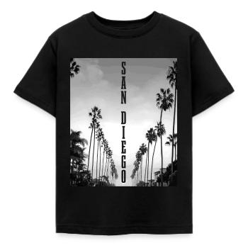 San Diego Californie - T-shirt Enfant - noir - Devant - AI Model Kid Female (0cm)