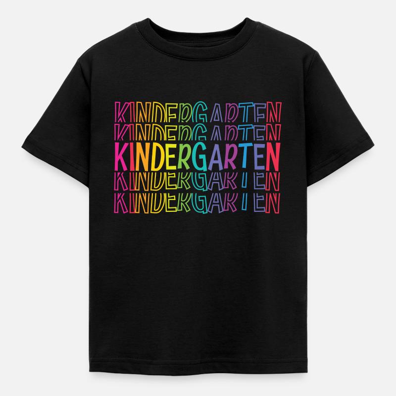 Kindergarten Word Cloud - Kinder T-Shirt - Schwarz