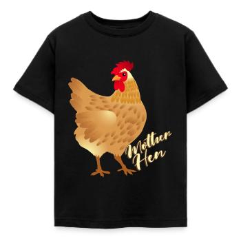 Mère Poule - T-shirt Enfant - noir - Devant - AI Model Kid Female (0cm)