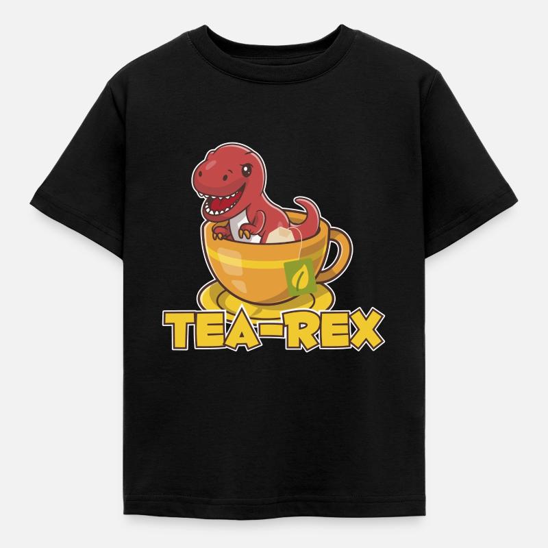 T-Rex Tee Rex Thé Rex - T-shirt Enfant - noir