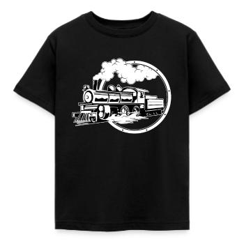 Eisenbahn Eisenbahner Zug Lok Lokführer - Kinder T-Shirt - Schwarz - Vorne - AI Model Kid Female (0cm)