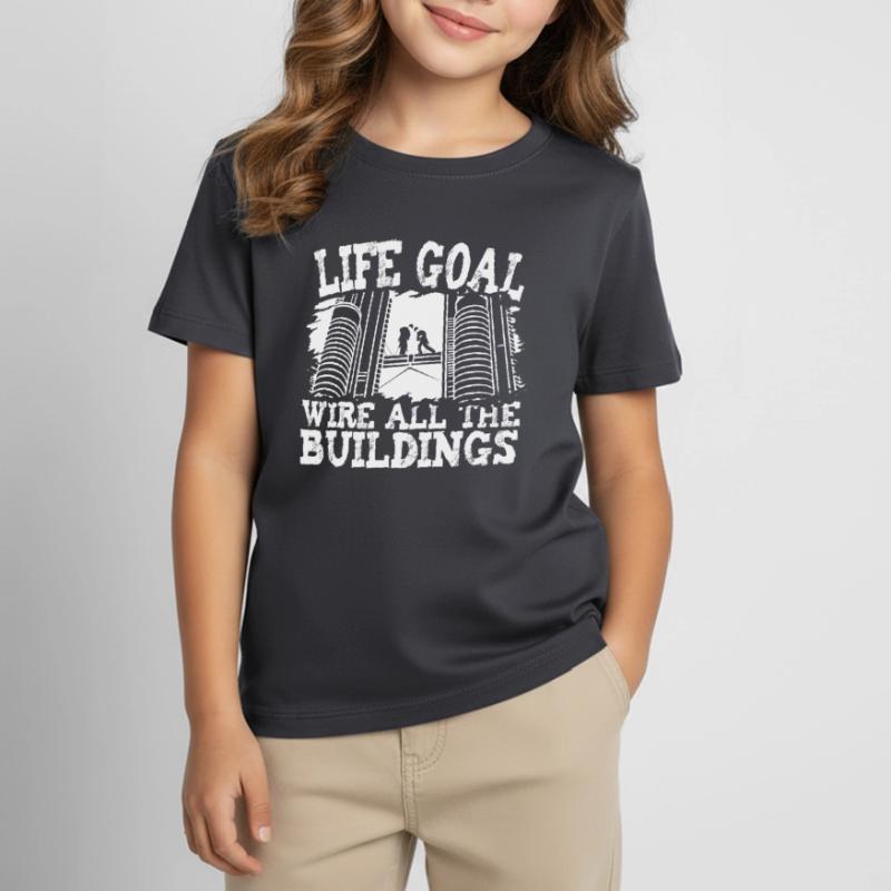 Electrician Electrical Engineer Electronics Technician Kids' T-Shirt