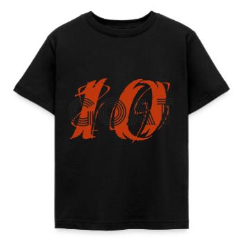 No. 10 Goat - Kids' T-Shirt - black - Front - AI Model Kid Female (0cm)