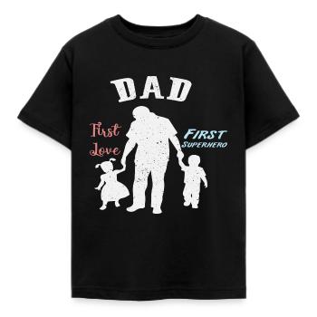 Vater und Sohn - Vater und Tochter schenken Vater - Kinder T-Shirt - Schwarz - Vorne - AI Model Kid Female (0cm)