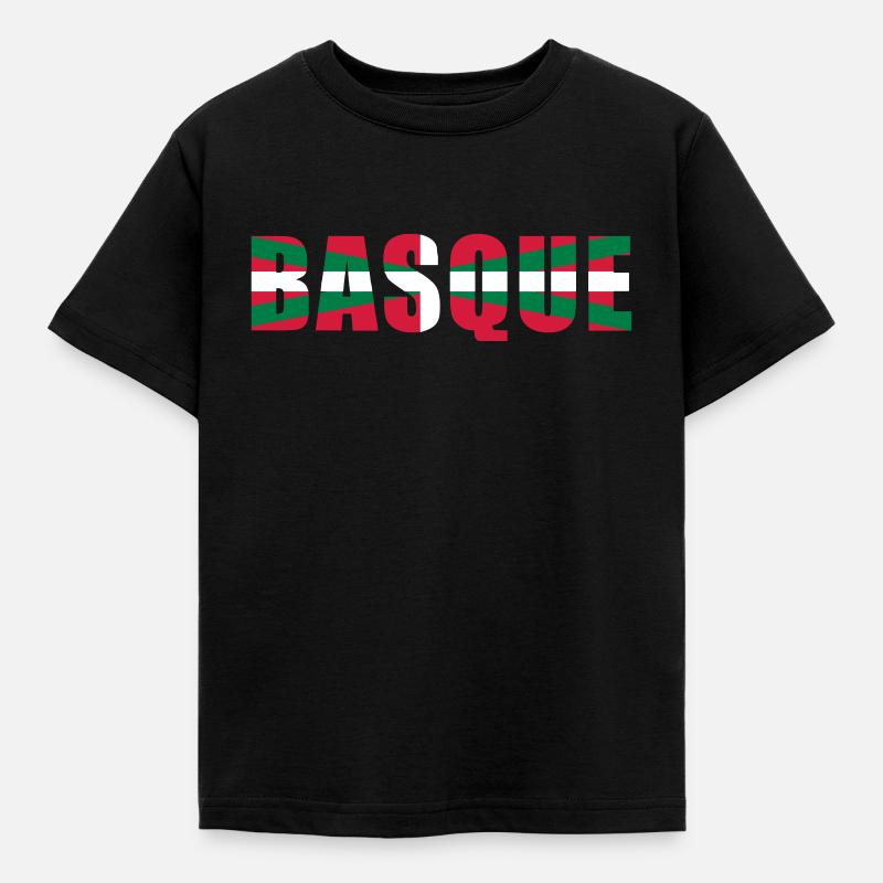 Basque Drapeau 2 - T-shirt Enfant - noir