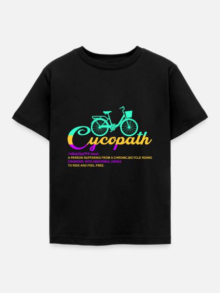 Cycopath Substantiv - Kinder T-Shirt - Schwarz