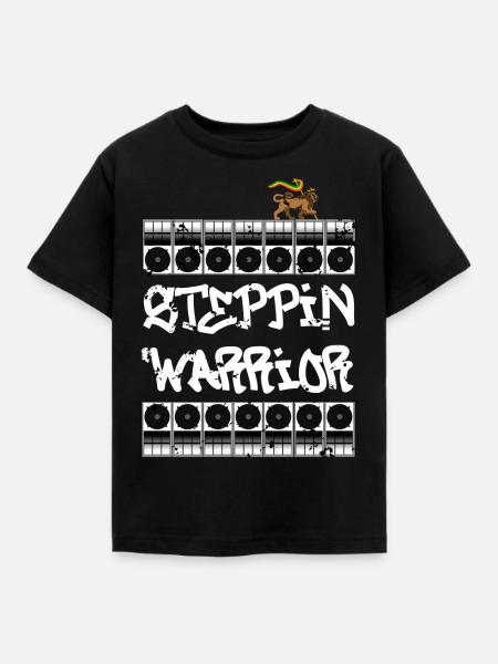 Steppin Warrior - Kinder T-Shirt - Schwarz
