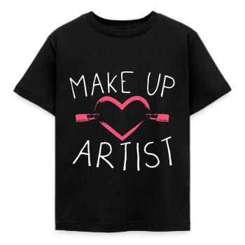 Make Up Artist / Schminken - Kinder T-Shirt - Schwarz - Vorne - AI Model Kid Female (0cm)
