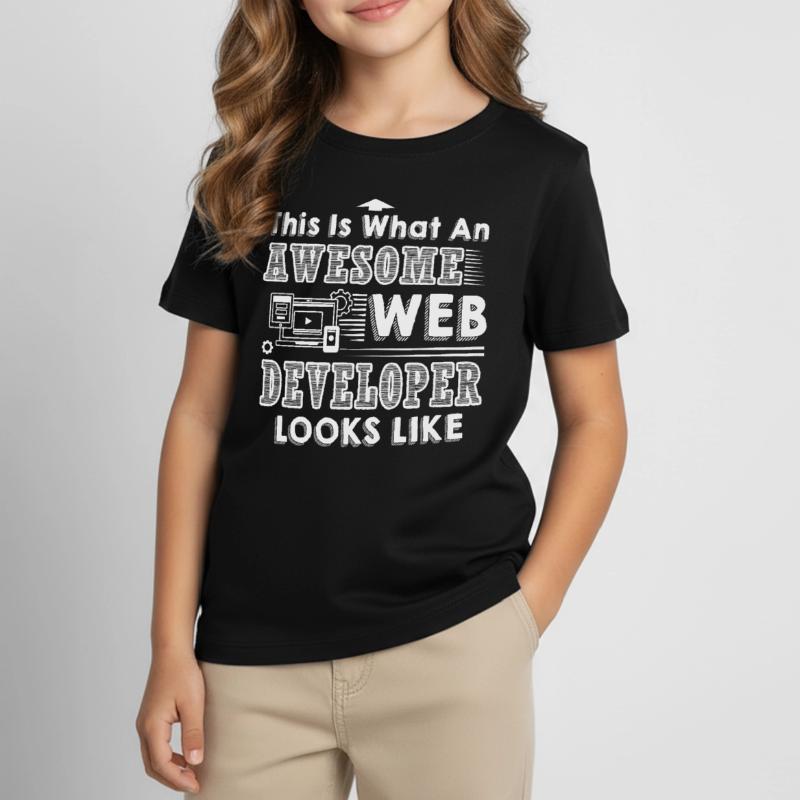 Web Developer Awesome Web Developer Kids' T-Shirt