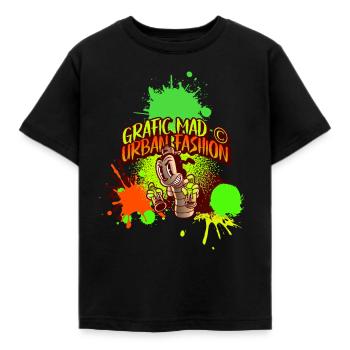 GRAFFITI - T-shirt Enfant - noir - Devant - AI Model Kid Female (0cm)