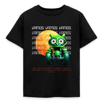 VAMOS - cool & cute at every twist of the throttle - Kids' T-Shirt - black - Front - AI Model Kid Female (0cm)