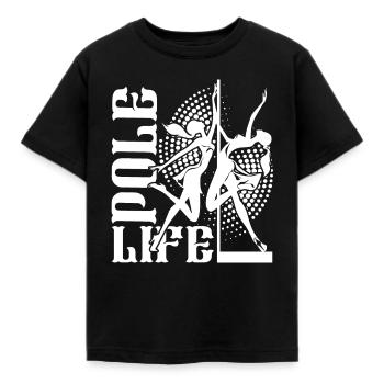 Pole Dance Pole Dance Life - Kids' T-Shirt - black - Front - AI Model Kid Female (0cm)
