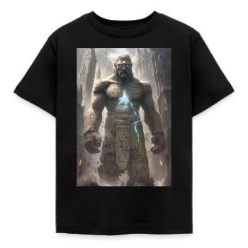 Golem Cadeau du Judaïsme Juif - T-shirt Enfant - noir - Devant - AI Model Kid Female (0cm)