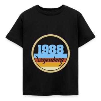 Légendaire 1988 - T-shirt Enfant - noir - Devant - AI Model Kid Female (0cm)