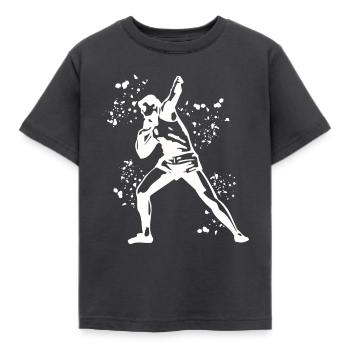 Shot Putter Colorsplash Shot Put - Kids' T-Shirt - dark grey - Front - AI Model Kid Female (0cm)
