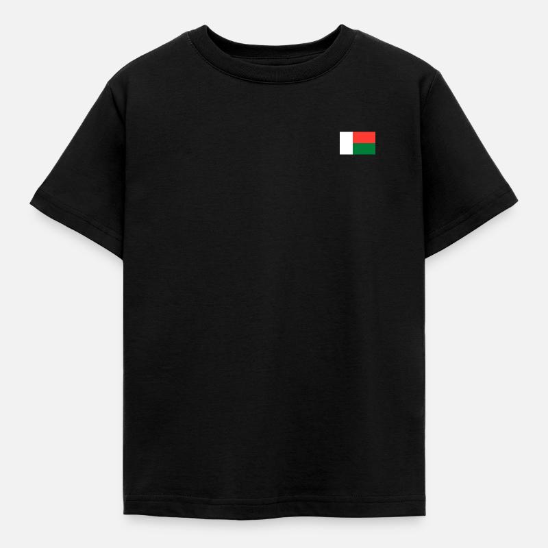 Drapeau de Madagascar - T-shirt Enfant - noir