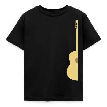 demi guitare - T-shirt Enfant - noir - Devant - AI Model Kid Female (0cm)