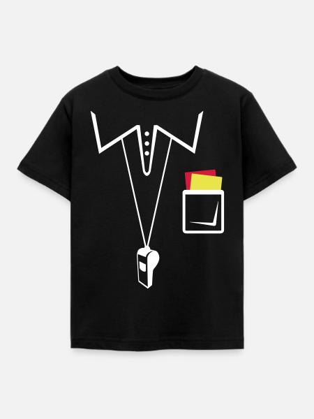 Schiedsrichter Trikot - Fußball - Kinder T-Shirt - Schwarz