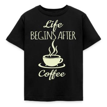 Café disant - T-shirt Enfant - noir - Devant - AI Model Kid Female (0cm)
