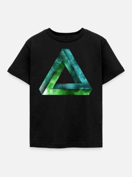 penrose dreieck - Kinder T-Shirt - Schwarz