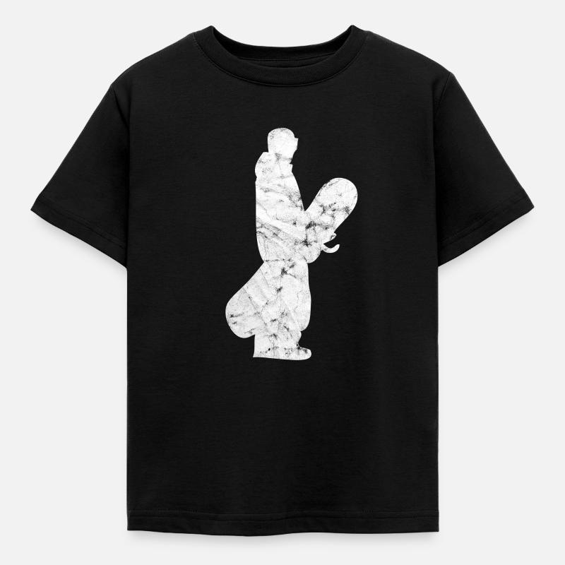 Snowboarder Snowboard - Kinder T-Shirt - Schwarz