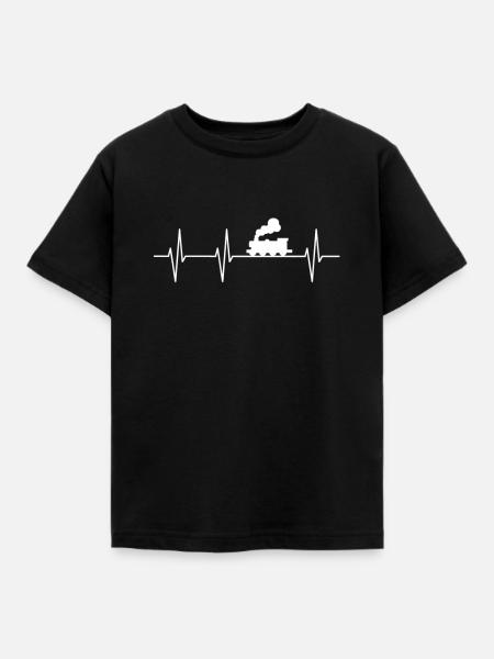 Eisenbahn - Kinder T-Shirt - Schwarz