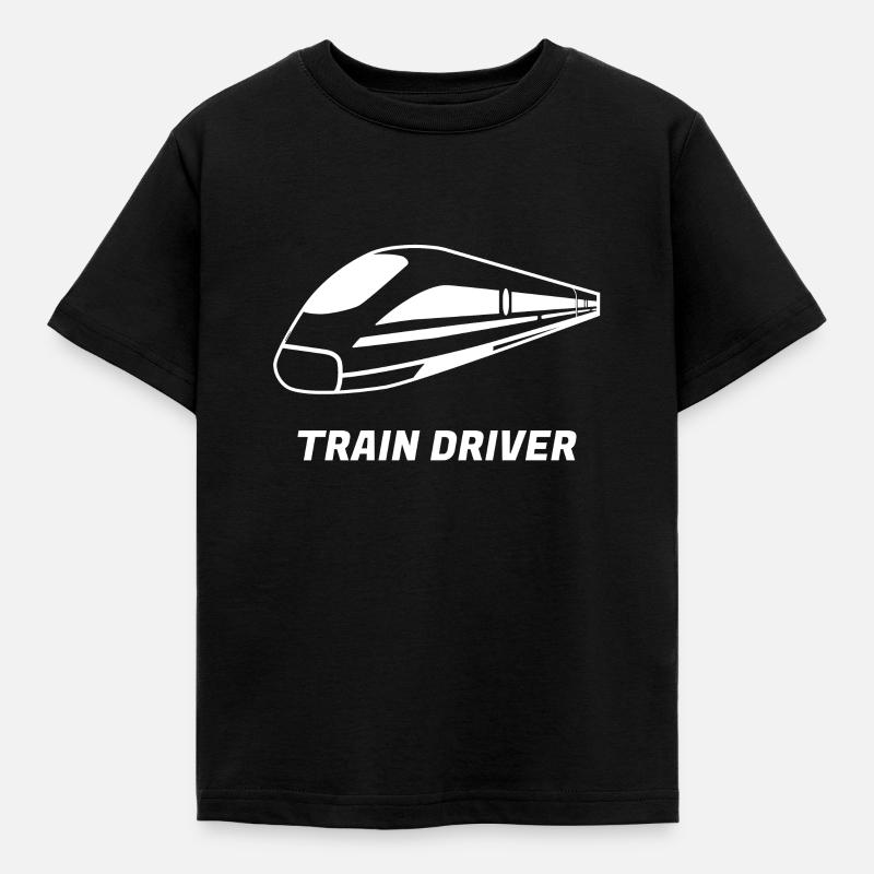 train - Kids' T-Shirt - black