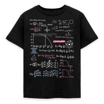 Formule Physique Chimie - T-shirt Enfant - noir - Devant - AI Model Kid Female (0cm)