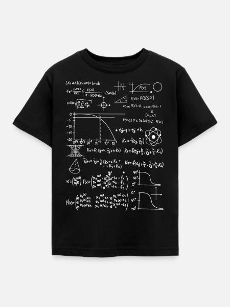 Formulary Electrical Engineering Math - Lasten t-paita - musta