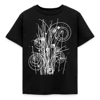 Physik Stringtheorie Strahlung - Kinder T-Shirt - Schwarz - Vorne - AI Model Kid Female (0cm)