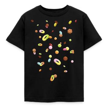 Konditor Süßigkeiten Regen - Kinder T-Shirt - Schwarz - Vorne - AI Model Kid Female (0cm)