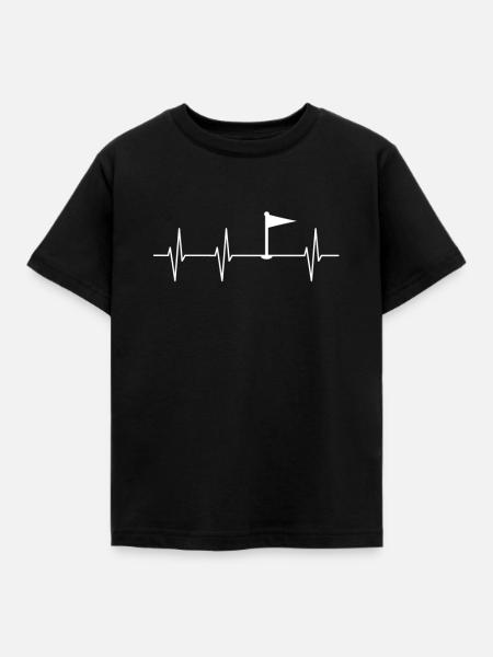 Golf - Kinder T-Shirt - Schwarz
