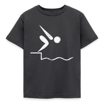 Nageur compétition de natation - T-shirt Enfant - charbon - Devant - AI Model Kid Female (0cm)