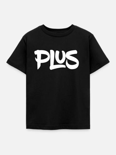 Plus - Kinder T-Shirt - Schwarz