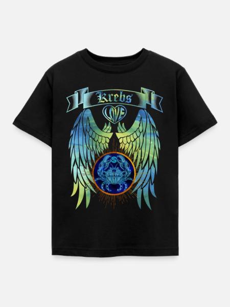 Sternzeichen Krebs - Kinder T-Shirt - Schwarz