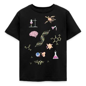 chimiste - T-shirt Enfant - noir - Devant - AI Model Kid Female (0cm)