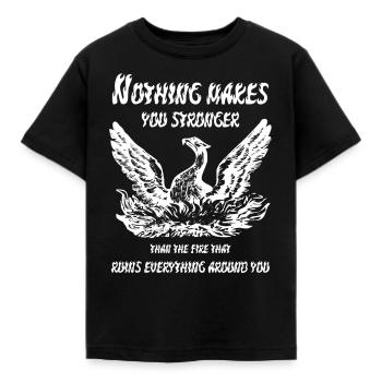 Phoenix - Kids' T-Shirt - black - Front - AI Model Kid Female (0cm)