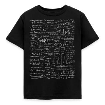 Mathematik Freak - Kinder T-Shirt - Schwarz - Vorne - AI Model Kid Female (0cm)