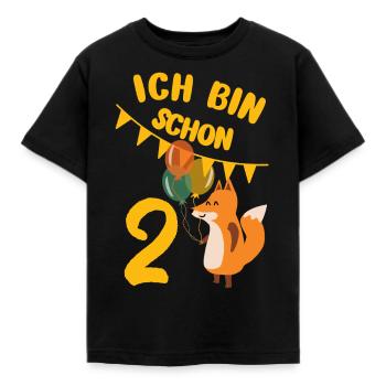 2 Geburtstag zweiten Geburtstag zum 2 Geburtstag - Kinder T-Shirt - Schwarz - Vorne - AI Model Kid Female (0cm)