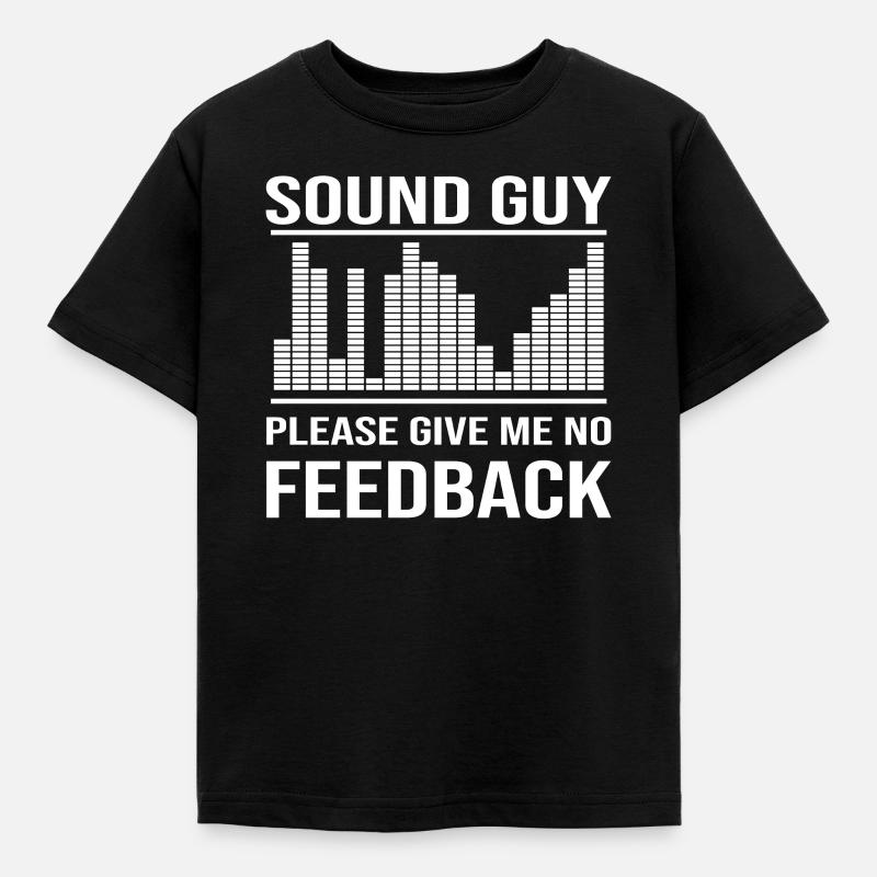Tontechniker Sound Tontechnik Spruch - Kinder T-Shirt - Schwarz