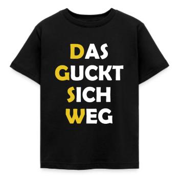 Das Guckt Sich Weg - Kinder T-Shirt - Schwarz - Vorne - AI Model Kid Female (0cm)