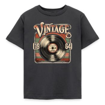 Rétro vinyle Vintage légende 1964 anniversaire - T-shirt Enfant - charbon - Devant - AI Model Kid Female (0cm)