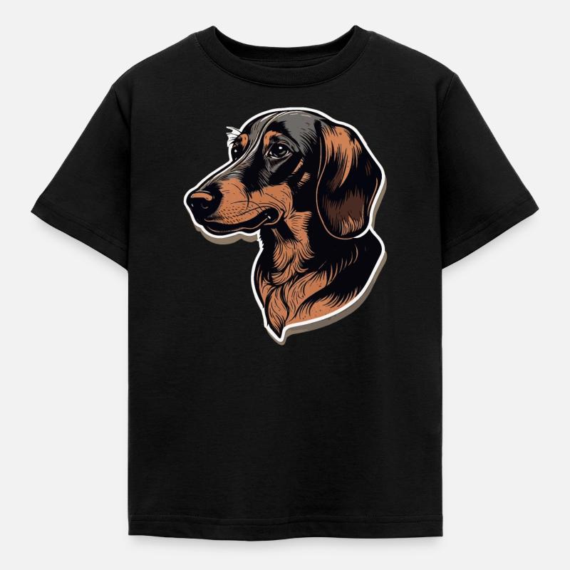 Teckel - T-shirt Enfant - noir