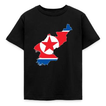 Corée du Nord - T-shirt Enfant - noir - Devant - AI Model Kid Female (0cm)