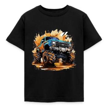 Monstertruck - Der Titan der Straße - Kinder T-Shirt - Schwarz - Vorne - AI Model Kid Female (0cm)