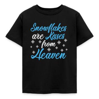 Flocons de neige - T-shirt Enfant - noir - Devant - AI Model Kid Female (0cm)