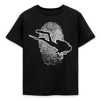 diver - Kids' T-Shirt - black - Front - AI Model Kid Female (0cm)