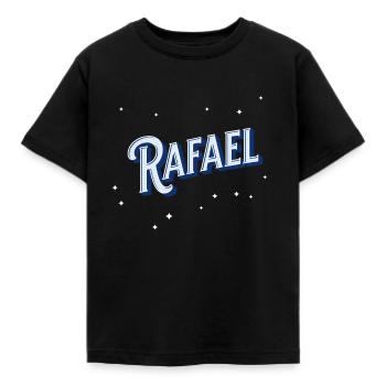 Nombres de Rafael personalizados - Camiseta niño - negro - delante - AI Model Kid Female (0cm)