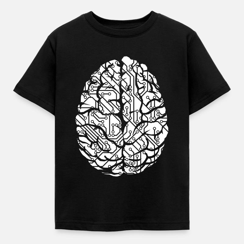Platine Verbindungen Programmierer Informatik Baum - Kinder T-Shirt - Schwarz