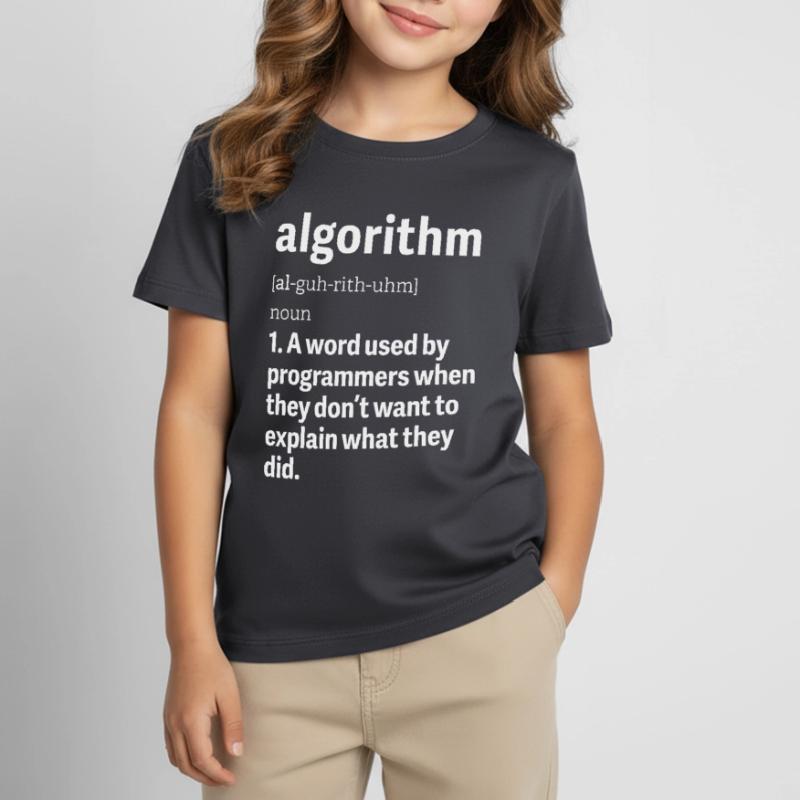 Programmer Problem-Solving Engineering Algorithms Kids' T-Shirt
